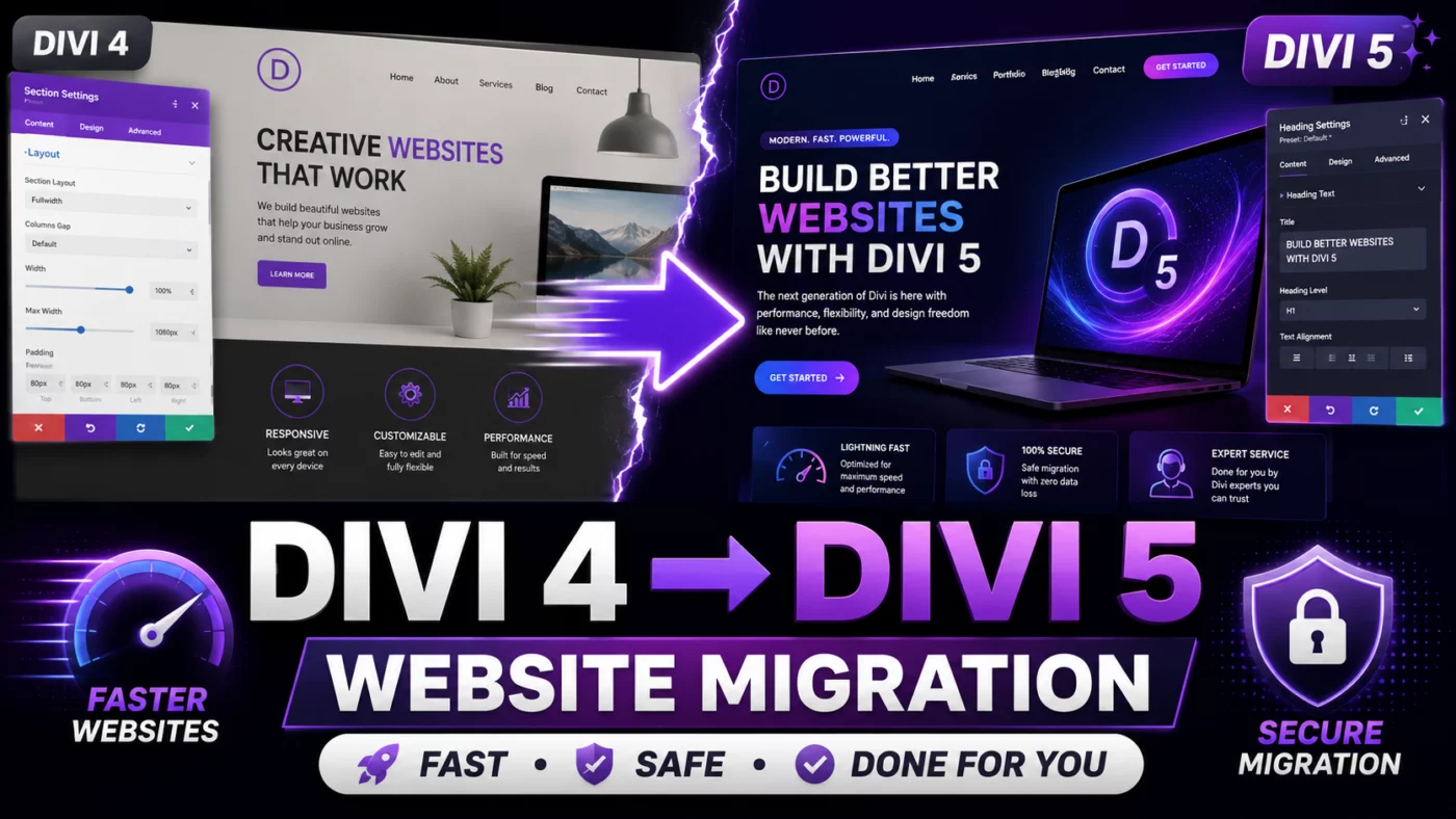Divi 4 to Divi 5 Migration Service