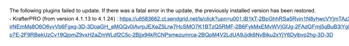 KrafterPro v4.1.24 Auto-Update Fail