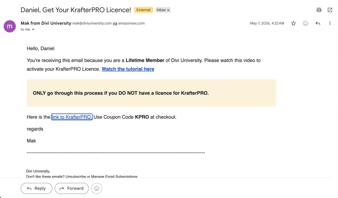 Krafter Pro Licence