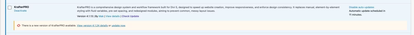 KrafterPro v4.1.24 Auto-Update Fail