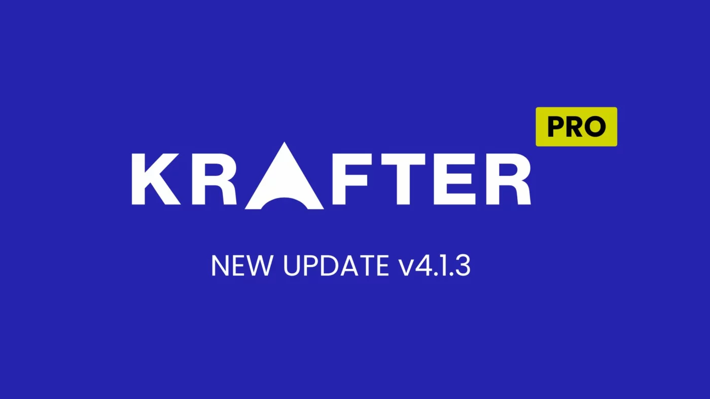 New KrafterPRO Update v4.1.3